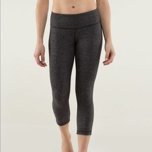 Lululemon Wunder Under Heather Leggings 22'